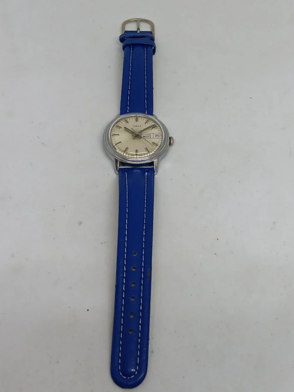 VINTAGE 1976 Timex Mercury M27 16852-02776 Men's 35mm Mechanical Day/Date Watch